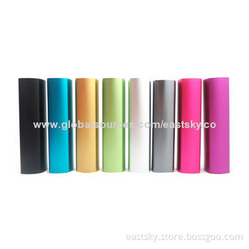 2,600mAh aluminum external battery, stylish, compact, portable and fashionable designNew